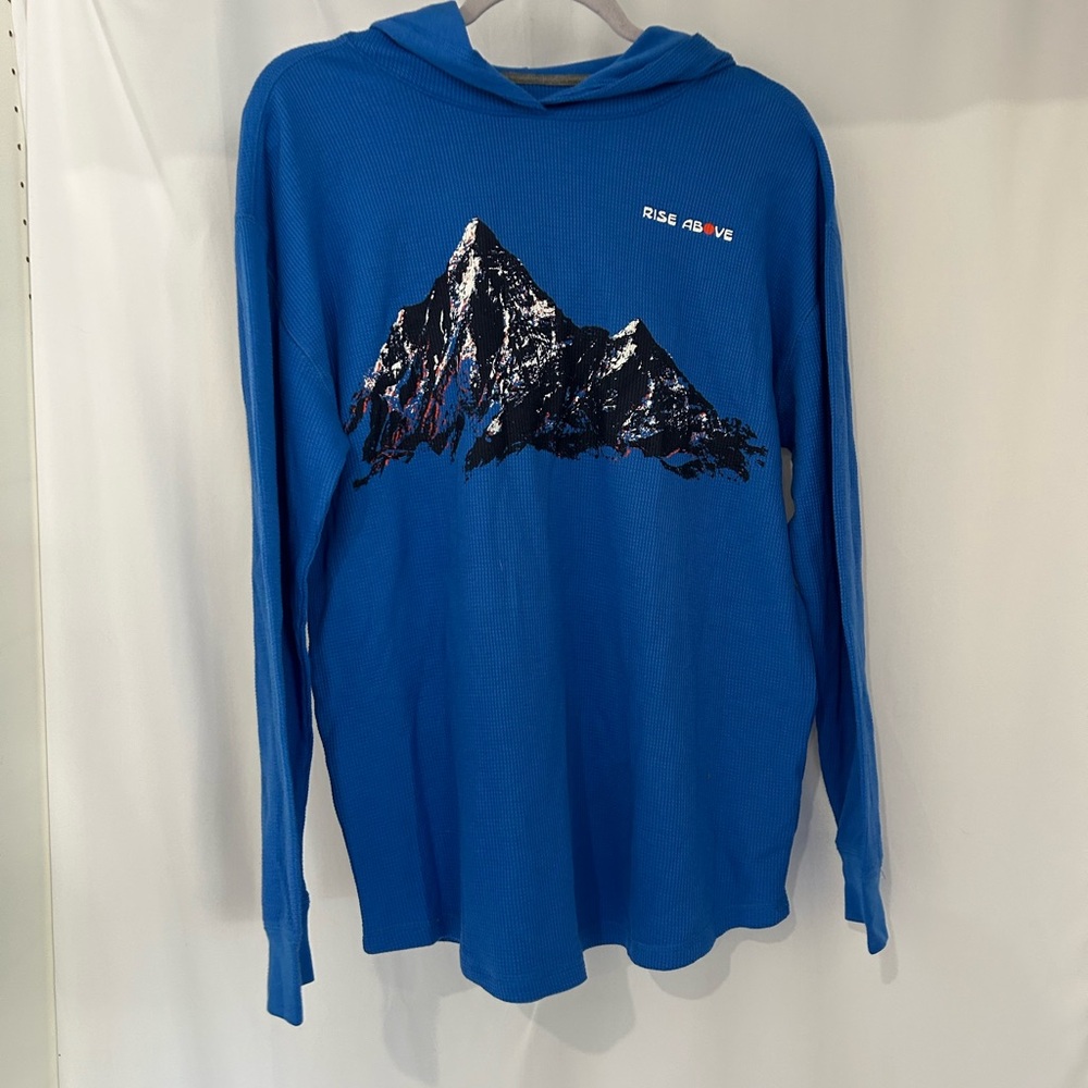 Old Navy Blue Waffle Knit Top